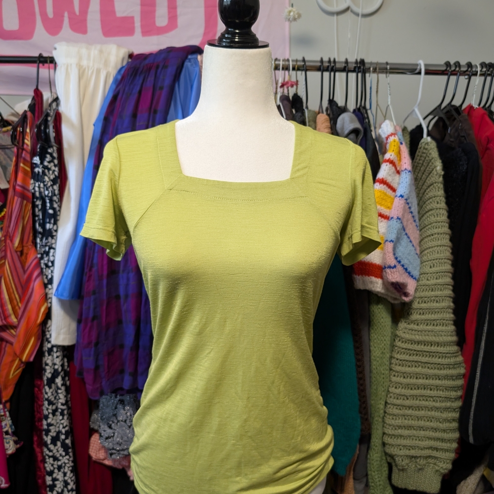 Bali Square Neck Light Green Women's Top